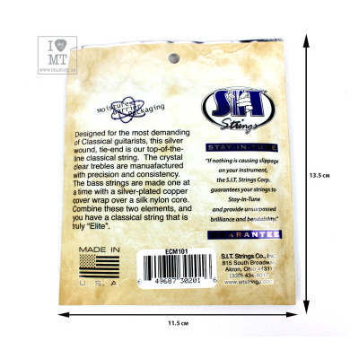 Струни для класичних гітар SIT STRINGS ECM101 Зображення