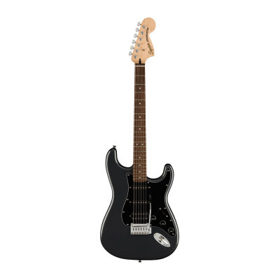 Гитарный набор с электрогитарой SQUIER by FENDER AFFINITY SERIES STRAT PACK HSS CHARCOAL FROST METALLIC Изображение