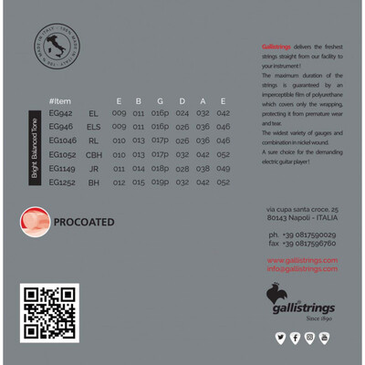 Струны для электрогитары Gallistrings EG1149 JAZZ ROCK Изображение