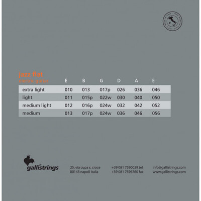 Струни для електрогітари Gallistrings JF1150 LIGHT TENSION Зображення