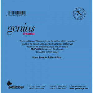 Струны для классической гитары Gallistrings GR45 NORMAL TENSION Изображение