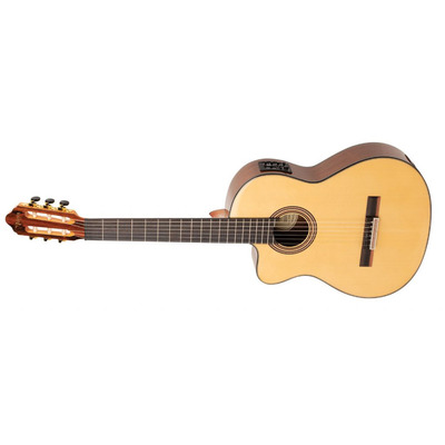 VALENCIA VC564CEL - 4/4 классическая левосторонняя гитара с вырезом и подключением Изображение