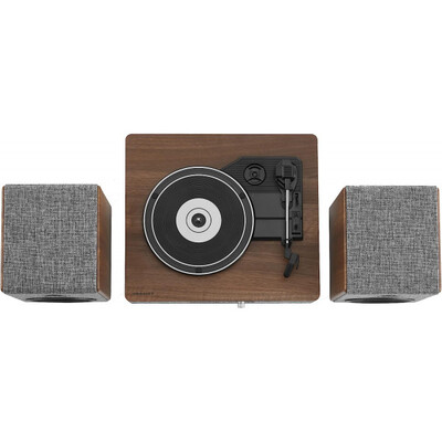 Виниловый проигрыватель Crosley Aria Shelf System Gray Изображение