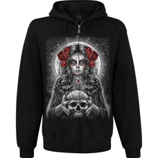 Худі Muerte (skull and roses) на блискавці Зображення