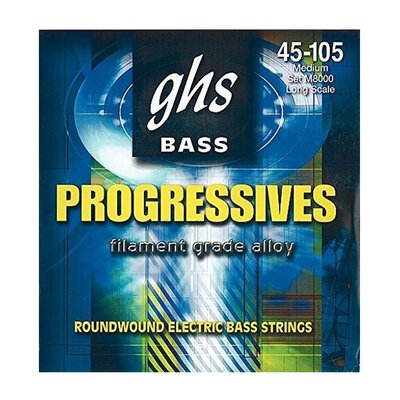 Струны ghs M8000 (45-105 Progressives Bass Long Scale) Изображение