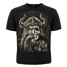 Футболка Viking (наполовину лицо, наполовину череп) Изображение