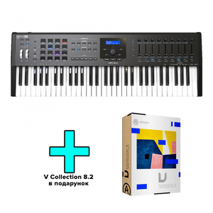 MIDI-клавіатура Arturia KeyLab 61 MkII Black Edition + V Collection 8.2 Зображення