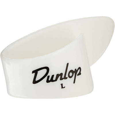 Медиаторы-когти Dunlop Thumbpicks Shell White Plastic Large 9013R (12шт) Изображение