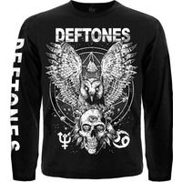 Футболка з довгим рукавом Deftones (Owl and Skull) Зображення
