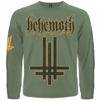 Футболка з довгим рукавом Behemoth "Inverted Cross" (олива) Зображення
