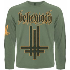 Футболка с длинным рукавом Behemoth "Inverted Cross" (олива) Изображение
