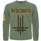 Футболка с длинным рукавом Behemoth "Inverted Cross" (олива) Изображение