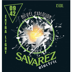 Струни для електрогітари Savarez X50XL Nickel Explosion Extra Light Tension Зображення