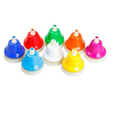 Дзвоники ручні, комплект 8 шт. Зображення