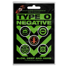 Подарунковий набір значків TYPE O NEGATIVE - SLOW, DEEP & HARD (iol-018) Зображення