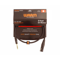 Кабель комутаційний WARM AUDIO Prem-XLRm-TRSm-3' Зображення