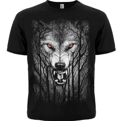 Футболка Волк с красными глазами Изображение