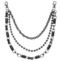 Цепь тройная, черного цвета (ch-004) Изображение