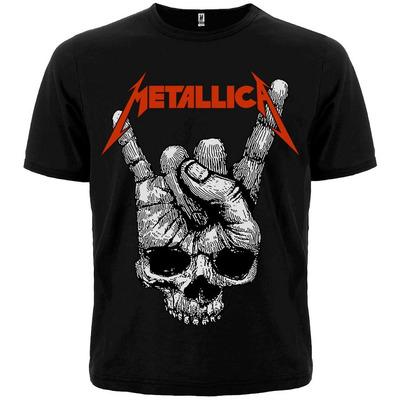 Футболка Metallica (Skull Sign of the Horns) black Изображение