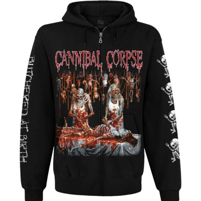 Худі Cannibal Corpse "Butchered at Birth" (album cover) на блискавці Зображення