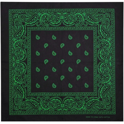 Бандана Огурцы зеленые на черном фоне Изображение