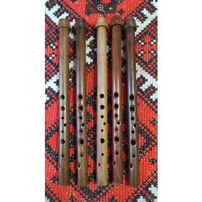 Сопілка хроматична “Звичайна”. Матеріал-горіх. До-мажор" Зображення