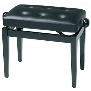 Банкетка GEWA Piano Bench Deluxe Compartment Black HighGloss 130510 Зображення