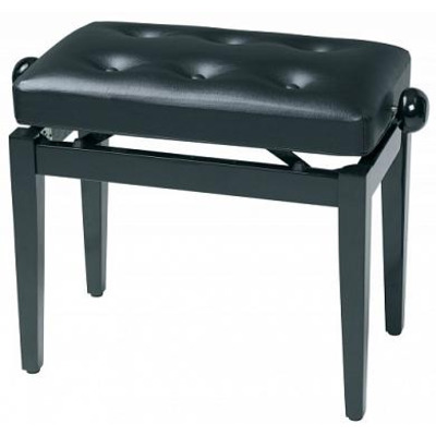 Банкетка GEWA Piano Bench Deluxe Compartment Black HighGloss 130510 Зображення