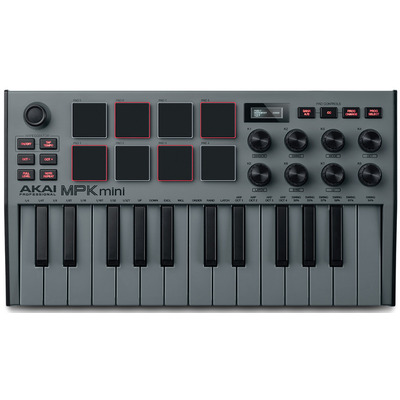 MIDI клавіатура AKAI MPK Mini MK3 Grey Зображення
