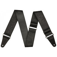 Ремінь гітарний FENDER 2" TOOLED LEATHER STRAP BLACK Зображення