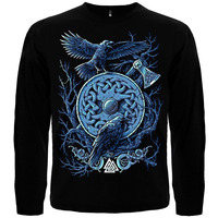 Футболка з довгим рукавом Валкнут (Ворони Одіна) Зображення