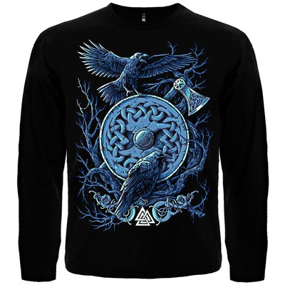 Футболка з довгим рукавом Валкнут (Ворони Одіна) Зображення