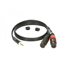 Кабель коммутационный Klotz AY8 Y-Cable Stereo Mini Jack - 2Xxlr Female Black 1 m (AY8-0100) Изображение