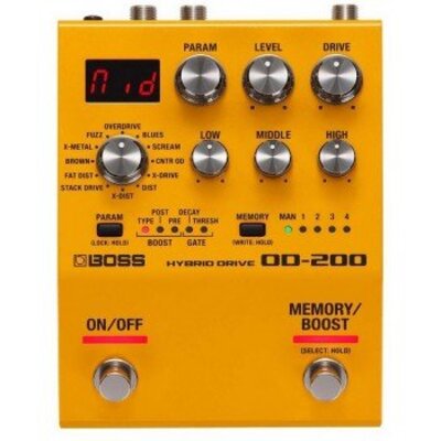 Педаль эффектов Boss OD200 Hybrid Overdrive Изображение