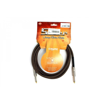Кабель инструментальный Klotz 59 Vintage Pro Guitar Cable 3 m (VIN-0300) Изображение
