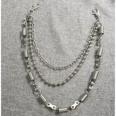 Ланцюг потрійний, сталевий колір (ch-032) Зображення