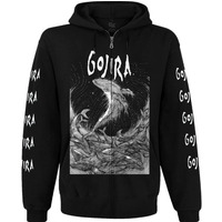 Худі Gojira (Woodblock Whales) на блискавці Зображення