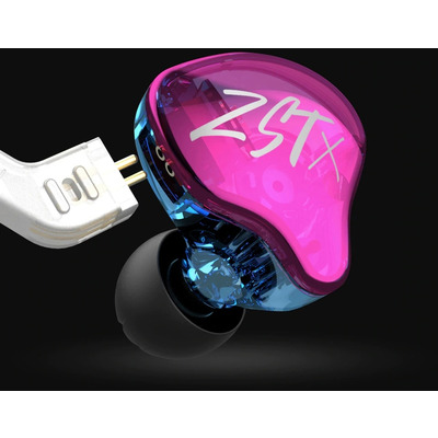 Навушники KZ Audio ZST X PURPLE NO MIC Зображення