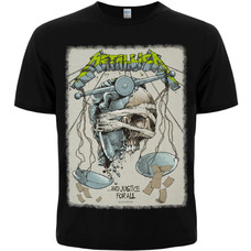 Футболка Metallica (And Justice For All Skull) green logo Зображення