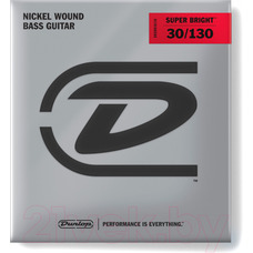 Струны Dunlop DBSBN30130 BASS-NKL SB MD (6ст.) Изображение