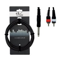 Y-образный кабель Alpha Audio 1stereo jack / 2 RCA (тюльпан 1.5м) 190140 Изображение