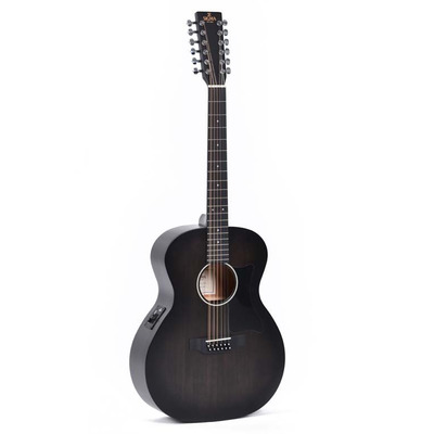 Двенадцатиструнная электроакустическая гитара Sigma GM12E-BKB Изображение