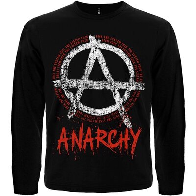 Футболка з довгим рукавом Anarchy "Fuck The System" Зображення