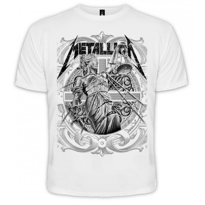 Футболка Metallica "And Justice For All" (белая) Изображение