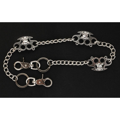 Цепь "Три кастета с черепами" (ch-021) Изображение