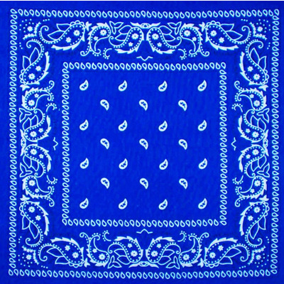 Бандана Огурцы бело-черные на синем фоне Изображение