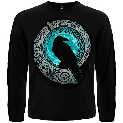 Футболка з довгим рукавом Ворон (Валкнут) Зображення