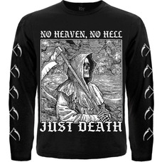 Футболка з довгим рукавом No Heaven, No Hell - Just Death (з друком на рукавах) Зображення