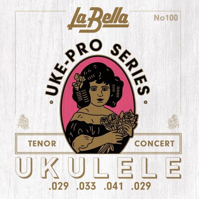 Струны для укулеле La Bella 100W Uke-Pro, Concert / Tenor Wound 4th Изображение