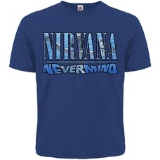 Футболка Nirvana "Nevermind" (синяя футболка) Изображение